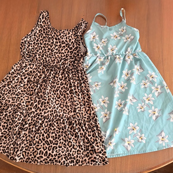 Other - Leopard and Floral Kids Dress Bundle